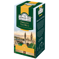 599i-012 Чай Английский №1 с легким ароматом бергамота, р/п  с ярлыком 25х2г в фольге